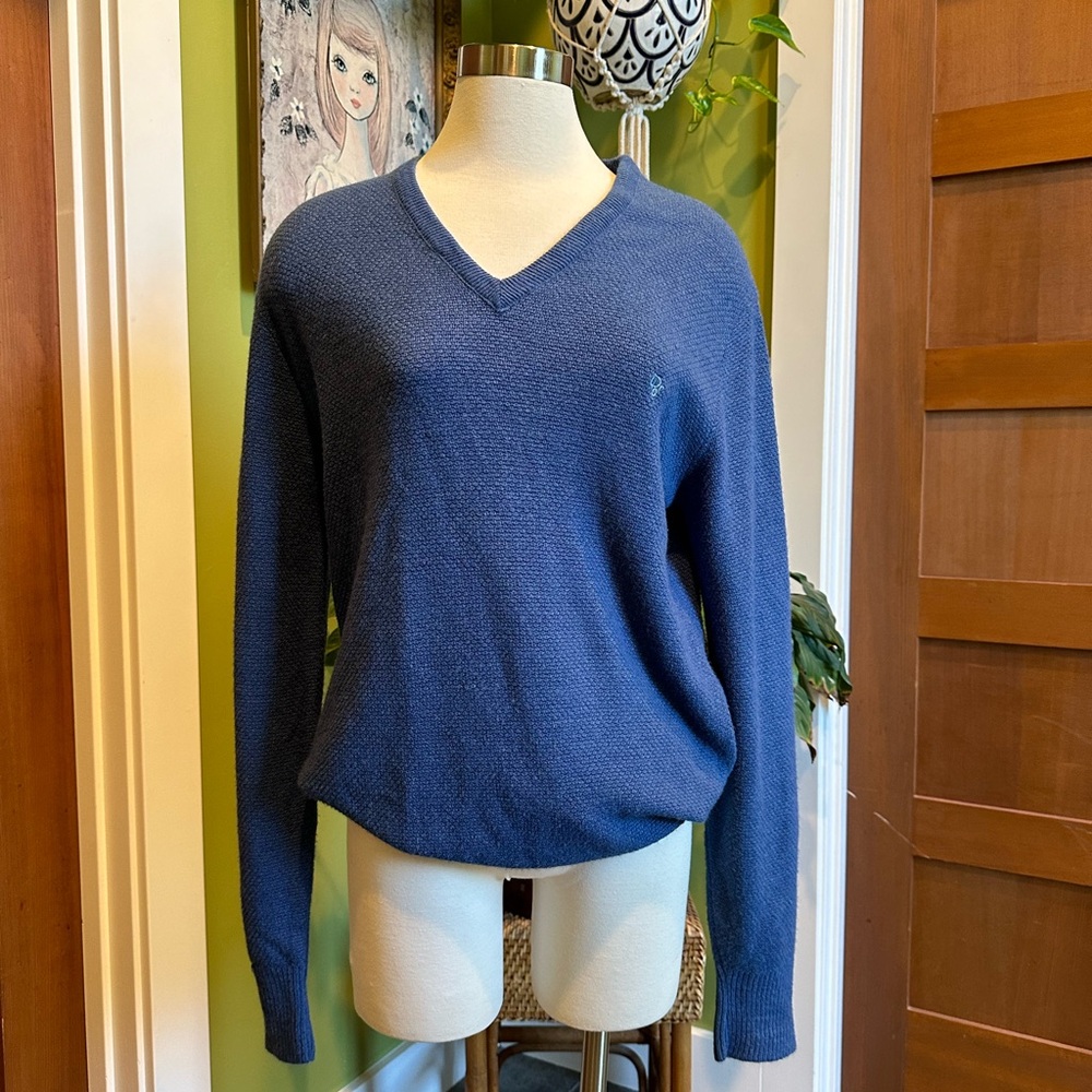 Vintage Christian Dior V Neck Sweater Large